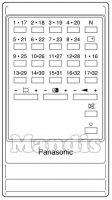 Télécommande d'origine PANASONIC TNQ1603