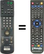Télécommande équivalente Sony WHV7898