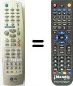 Télécommande équivalente LG SEC14629