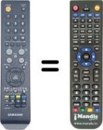 Télécommande équivalente Samsung SEC8501