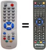 Télécommande équivalente :SEC4558