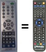 Télécommande équivalente Denver WHV126685