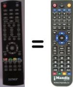 Télécommande équivalente Denver WHV12355