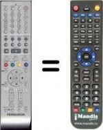 Télécommande équivalente Ferguson WHV3163