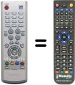 Télécommande équivalente SEC0484
