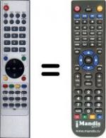 Télécommande équivalente NordMende SEC15990
