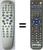 Télécommande équivalente Philips SEC8438