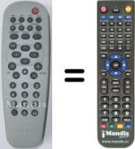 Télécommande équivalente Philips SEC3434