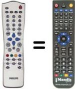 Télécommande équivalente Philips WHV15746