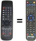 Télécommande équivalente Pioneer SEC15802