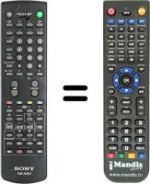 Télécommande équivalente Sony SEC0849