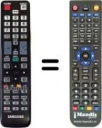 Télécommande équivalente Samsung SEC15984