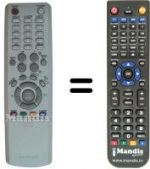 Télécommande équivalente SEC0607