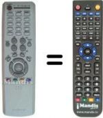 Télécommande équivalente Samsung SEC8535
