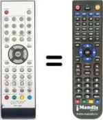 Télécommande équivalente Denver WHV14321