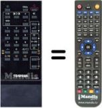 Télécommande équivalente Toshiba SEC2270