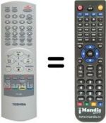 Télécommande équivalente Toshiba SEC3248