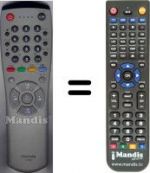 Télécommande équivalente WHV3506
