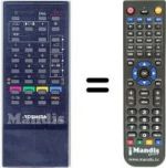 Télécommande équivalente Toshiba WHV7802