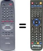 Télécommande équivalente Toshiba WHV15218