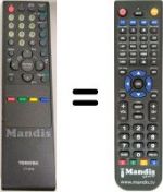 Télécommande équivalente Toshiba SEC14266