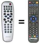 Télécommande équivalente SEC15782