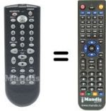 Télécommande équivalente SEC2786