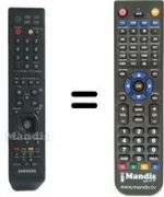 Télécommande équivalente SEC8543