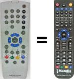 Télécommande équivalente Grundig WHV3149W