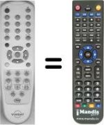 Télécommande équivalente WHV3267W