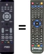 Télécommande équivalente WHV15094W