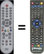 Télécommande équivalente WHV15777W