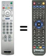 Télécommande équivalente Sony SEC3970