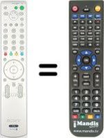 Télécommande équivalente HVS54975