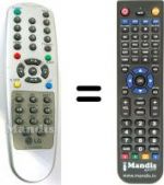 Télécommande équivalente LG HVS54284
