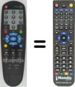 Télécommande équivalente HVS53598
