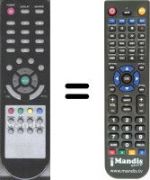 Télécommande équivalente HVS54764