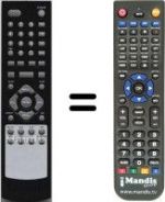Télécommande équivalente HVS54930