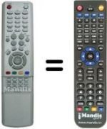 Télécommande équivalente Samsung HVS54002