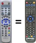 Télécommande équivalente HVS54910