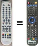 Télécommande équivalente HVS53422
