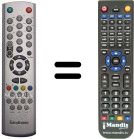 Télécommande équivalente HVS54865