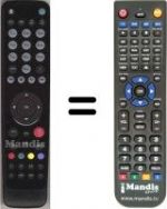 Télécommande équivalente HVS53389