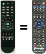 Télécommande équivalente HVS53395
