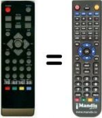 Télécommande équivalente HVS53462
