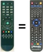 Télécommande équivalente HVS53436