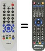 Télécommande équivalente Sanyo HVS54267