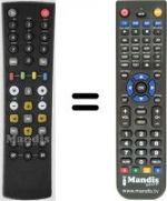 Télécommande équivalente HVS53495