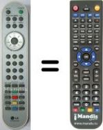 Télécommande équivalente LG HVS54285