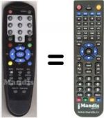 Télécommande équivalente HVS53393